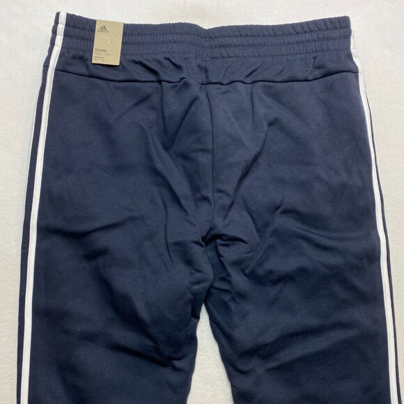 Adidas Jogger Womens XL Dark Blue Essentials Fleece 3-Stripes  Sweat Pants NWT - Picture 8 of 9